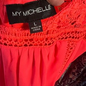 Bright colored dress. Bought at Dillards. Size large